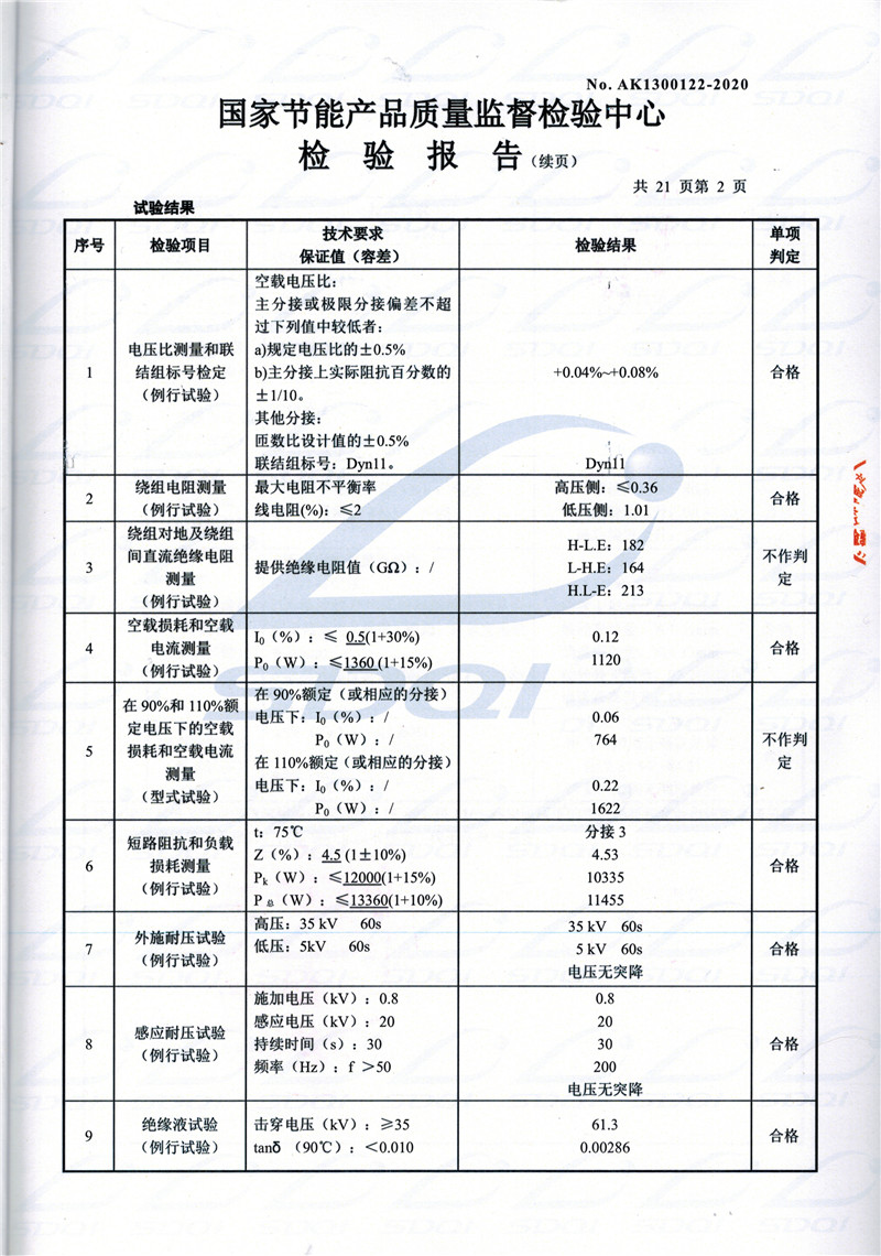 高低压试验报告-S11-1250凯里凯里凯里油浸式变压器-2.jpg